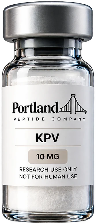 KPV research peptide vial, 10 mg