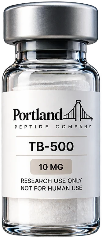 TB-500 research peptide vial, 10 mg